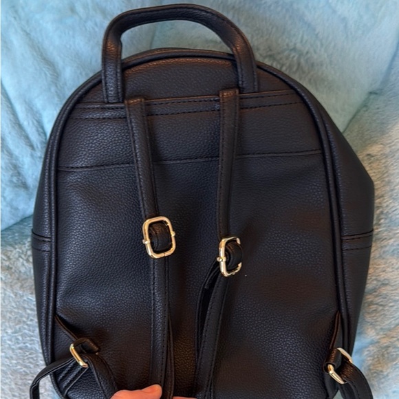 EUC Icing Tan, White, & Black Backpack Purse - Picture 2 of 7